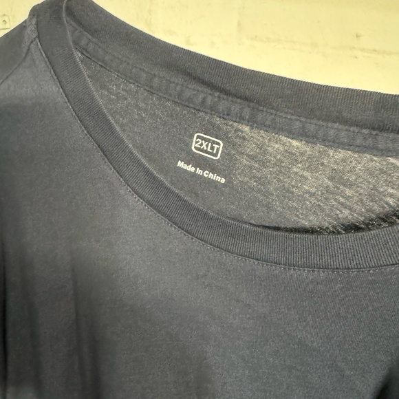 Apple t-shirt navy blue short sleeve size 2XLT - Picture 3 of 3